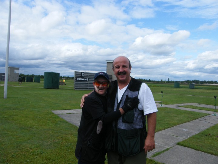 2008_0907provincialdimanche0080.JPG - Jean won the shoot-off for doubles Champion with 95Jean (right) won the shoot-off for doubles Champion with 95. Jean also won Champion A (R) with 193 He also took the all around Runner-up with 379