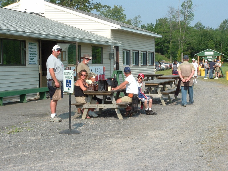 dscf0018myc.jpg - In front of Bridgeport's clubhouse during the first 100 of the singles championship.