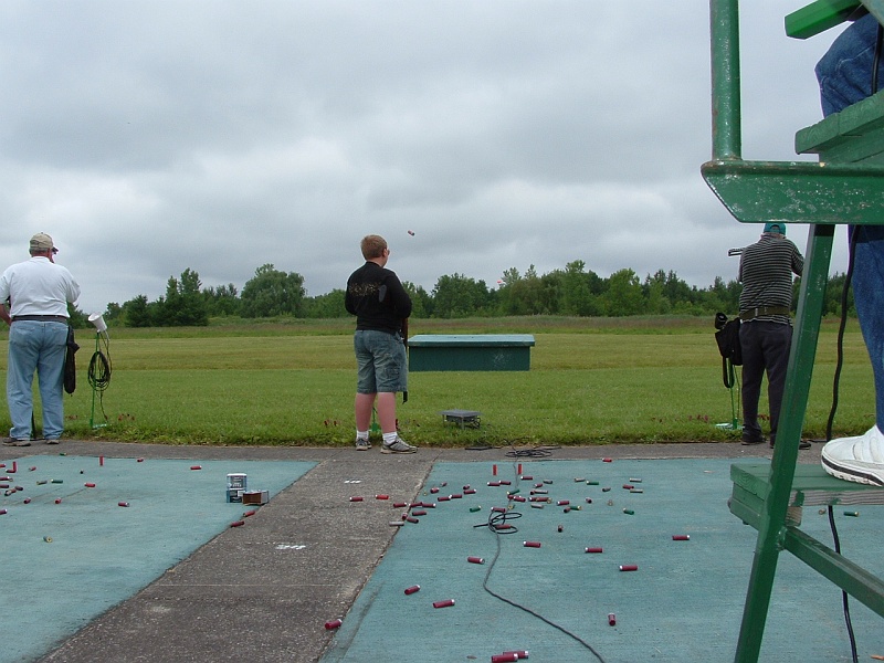 dscf0073n.jpg - This kid cracks me up. His name escapes me at the moment, but I love the way he ejects the shell after he fires at the target. See it hanging in the air? This is bank 4 during the singles event.