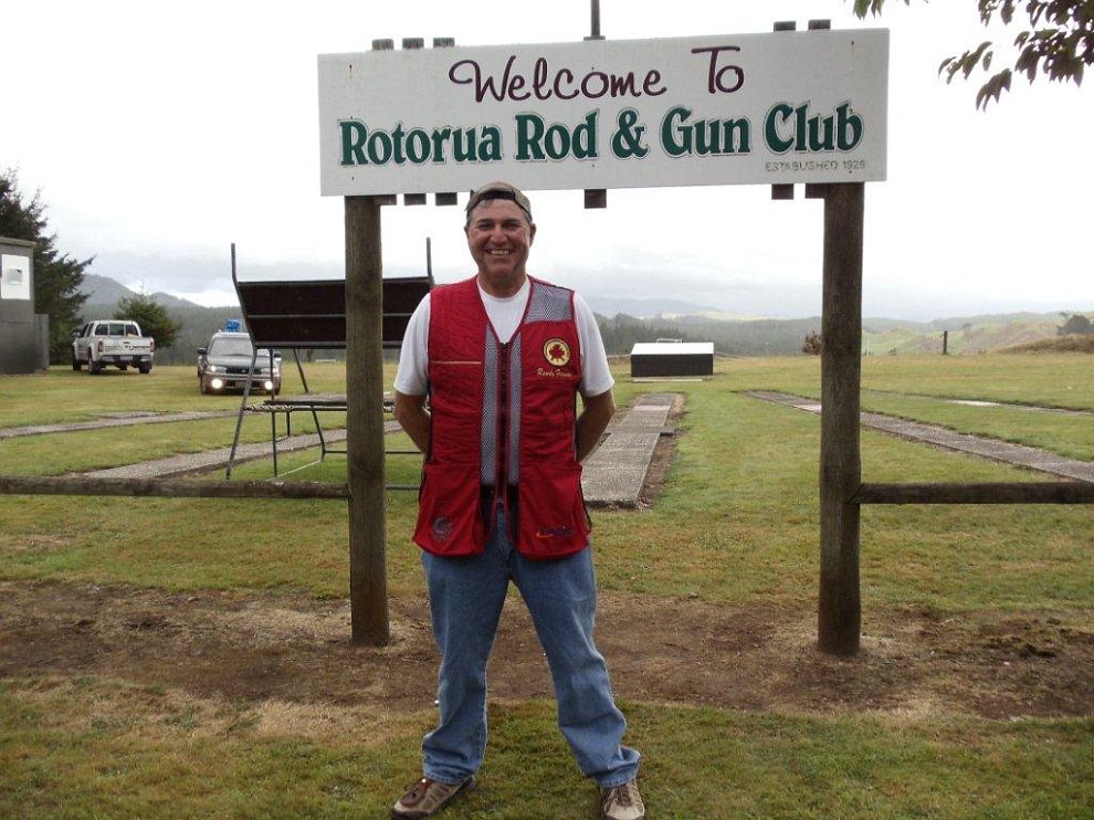 DSC00168.jpg - Randy Ferguson attending the  NZ National FITASC Sporting Clay Championships prior to the World Shoot.